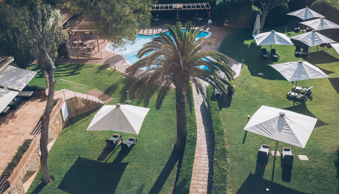 gepflegte Gärten im Hotel Aya in Playa de Palma gepflegte Gärten