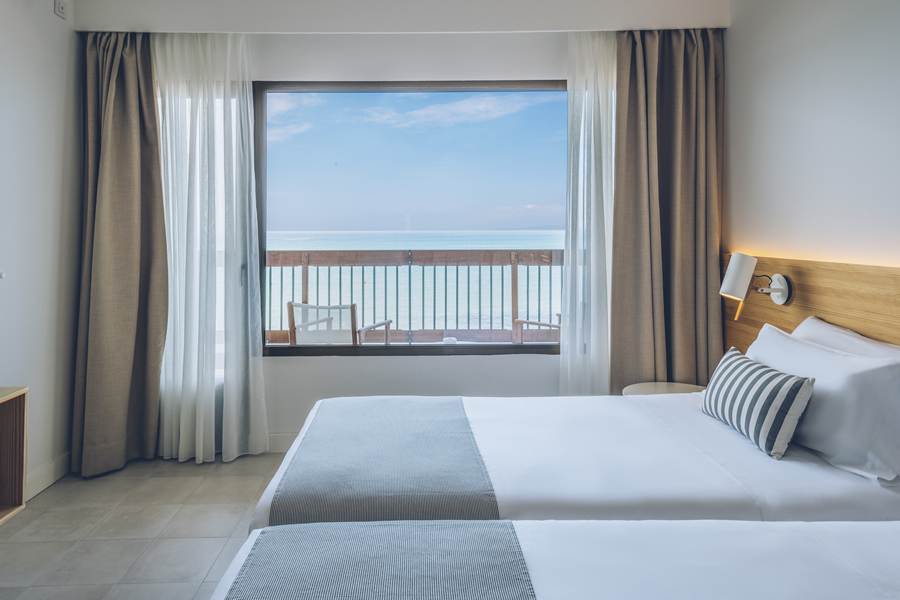 chambre double vue mer de l'hôtel aya à playa de palma